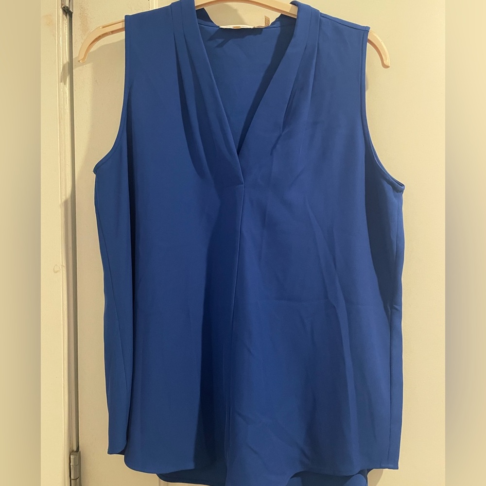 Calvin Klein Blue Sleeveless Blouse